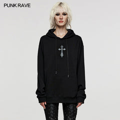 WT-839WYF Hand-stitched Goth Hoodie?-??Punk Rave Clothing