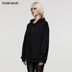 WT-839WYF Hand-stitched Goth Hoodie?-??Punk Rave Clothing