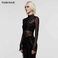 WT-840TCF Goth Sexy see-through T-Shirt?-??Punk Rave Clothing