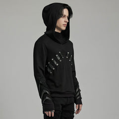 WT-889WYM Gothic Punk Sweater with Edgy Rivet Details?-??Punk Rave Clothing