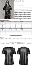 WT-891TDM Edgy black Techwear Punk T-Shirt with Chest Pocket Detailing?-??Punk Rave Clothing