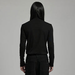 WT-896TCM Gothic Lace-Up Long Sleeve Punk T-Shirts for Men?-??Punk Rave Clothing