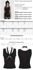 WT-962BXF Punk Vests Sleeveless Top with Strappy Harness Details