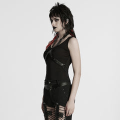 WT-962BXF Punk Vests Sleeveless Top with Strappy Harness Details