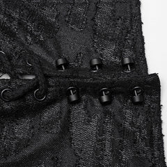 WY-1086DQM Punk Rave Gothic Asymmetrical Black Coat Dark Punk Rock Outerwear?-??Punk Rave Clothing