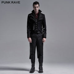 WY-1243LCM Gothic ornate multilayer collar coat?-??Punk Rave Clothing