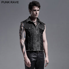 WY-1272MJM PUNK decadent vest?-??Punk Rave Clothing