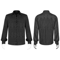 WY-1279CCM Gothic jacquard shirt?-??Punk Rave Clothing