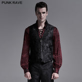 WY-1281MJM Gothic Gorgeous Jacquard Short vest?-??Punk Rave Clothing