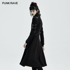 WY-1302XCF Punk Casual Mid Length Coat?-??Punk Rave Clothing