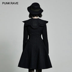 WY-1307ECF 2021 Goth Woollen Coat?-??Punk Rave Clothing