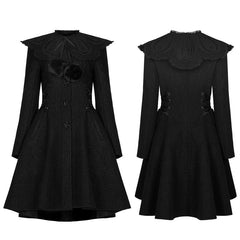 WY-1307ECF 2021 Goth Woollen Coat?-??Punk Rave Clothing