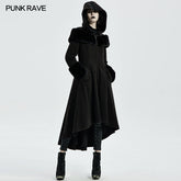 WY-1308ECF Goth Mid Length Cotton-padded Coat?-??Punk Rave Clothing