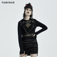 WY-1313XDF Punk Woven Short Coat?-??Punk Rave Clothing