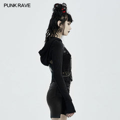 WY-1313XDF Punk Woven Short Coat?-??Punk Rave Clothing