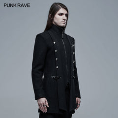 WY-1334ECM Punk Daily Woollen Jacket?-??Punk Rave Clothing