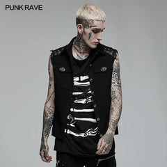 WY-1361MJM Punk Daily Wear Simple Vest?-??Punk Rave Clothing