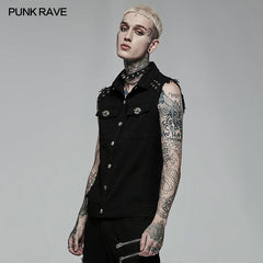 WY-1361MJM Punk Daily Wear Simple Vest?-??Punk Rave Clothing