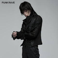 WY-1373MJM Gothic noble jacquard vest?-??Punk Rave Clothing