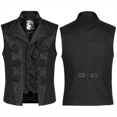 WY-1373MJM Gothic noble jacquard vest?-??Punk Rave Clothing