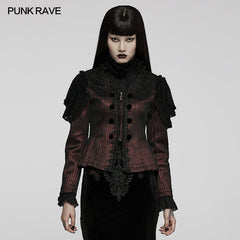 WY-1385 Goth gorgeous jacket?-??Punk Rave Clothing