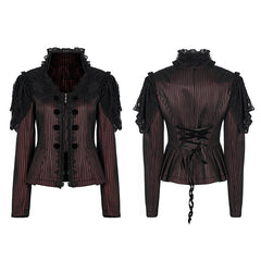 WY-1385 Goth gorgeous jacket?-??Punk Rave Clothing