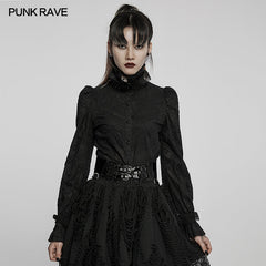 WY-1391CCF Gothic texture delicate blouse?-??Punk Rave Clothing