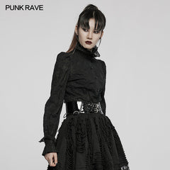 WY-1391CCF Gothic texture delicate blouse?-??Punk Rave Clothing