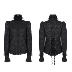 WY-1391CCF Gothic texture delicate blouse?-??Punk Rave Clothing