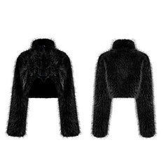 WY-1397ZDF Punk daily faux wool coat?-??Punk Rave Clothing