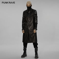 WY-1408XCM Punk personalized hollow out coat?-??Punk Rave Clothing