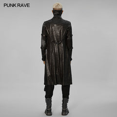 WY-1408XCM Punk personalized hollow out coat?-??Punk Rave Clothing