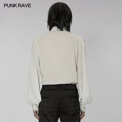 WY-1409CCM Gothic Dragon scale jacquard shirt?-??Punk Rave Clothing