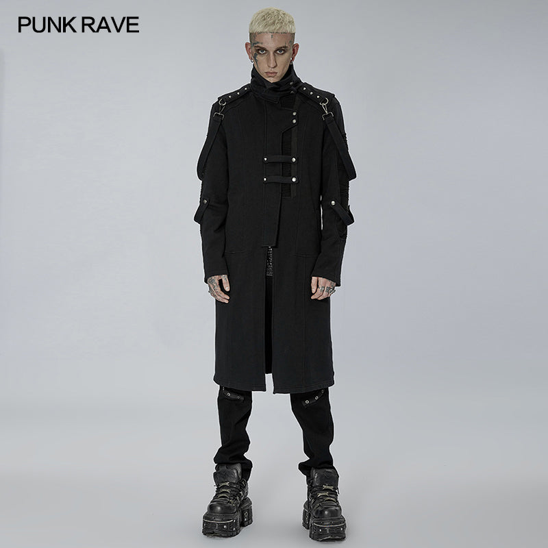 WY-1422XCM Punl knitted long coat?-??Punk Rave Clothing