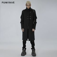 WY-1422XCM Punl knitted long coat?-??Punk Rave Clothing