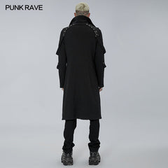 WY-1422XCM Punl knitted long coat?-??Punk Rave Clothing
