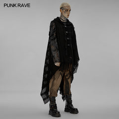 WY-1437ZCM Post-apocalyptic style knitted vest?-??Punk Rave Clothing