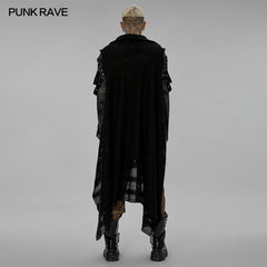 WY-1437ZCM Post-apocalyptic style knitted vest?-??Punk Rave Clothing