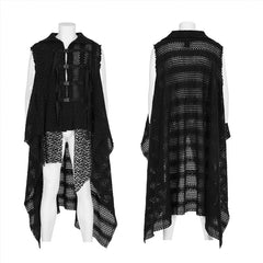WY-1437ZCM Post-apocalyptic style knitted vest?-??Punk Rave Clothing