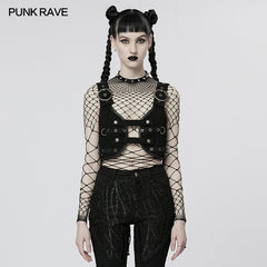WY-1438MJF Punk personalized small vest?-??Punk Rave Clothing