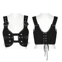 WY-1438MJF Punk personalized small vest?-??Punk Rave Clothing