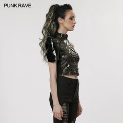 WY-1444XDF Cyber one-arm jacket?-??Punk Rave Clothing