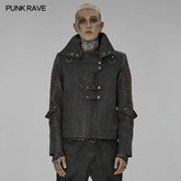 WY-1445XCM Post-apocalyptic style short jacket?-??Punk Rave Clothing