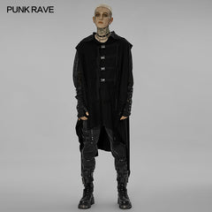 WY-1451ZCM Dark sweatshirt vest?-??Punk Rave Clothing