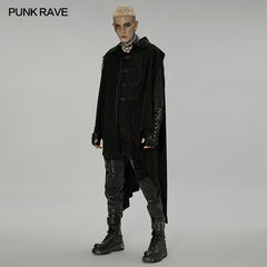 WY-1451ZCM Dark sweatshirt vest?-??Punk Rave Clothing