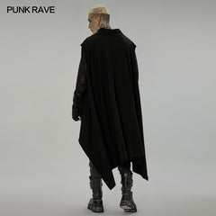 WY-1451ZCM Dark sweatshirt vest?-??Punk Rave Clothing