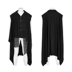 WY-1451ZCM Dark sweatshirt vest?-??Punk Rave Clothing