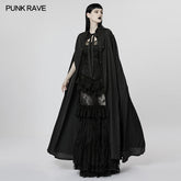 WY-1454DPF Punk Rave Gothic Coat Black Victorian Long Cape with Hood?-??Punk Rave Clothing