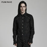 WY-1463CCM Goth daily shirt?-??Punk Rave Clothing