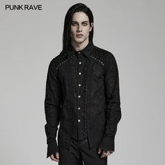 WY-1463CCM Goth daily shirt?-??Punk Rave Clothing